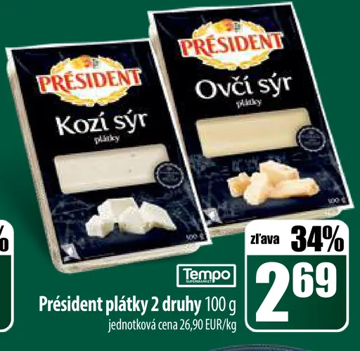 Président syr plátky