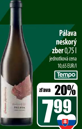 Pálava neskorý zber