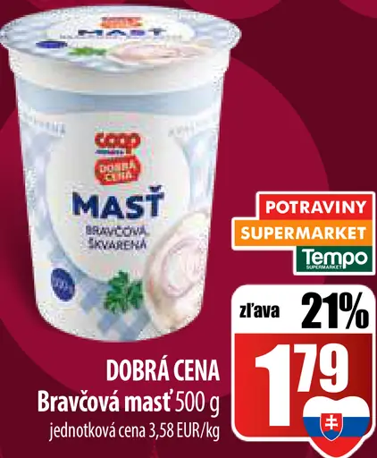 COOP Jednota Bravčová masť