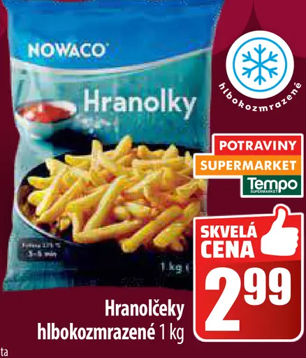 NOWACO Hranolčeky hlboko zmrazené