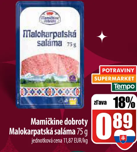 Mamičkine dobroty Malokarpatská saláma