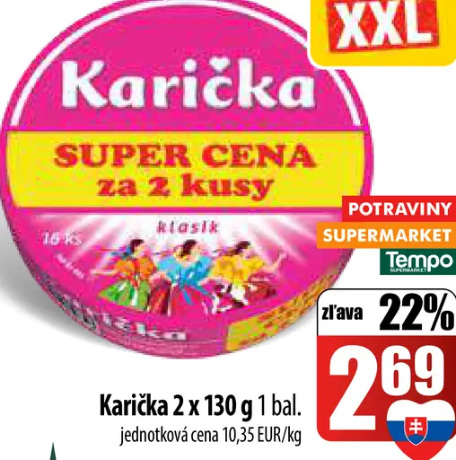 Karička črievko Tavený syr