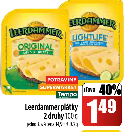 Leerdammer plátky