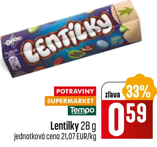 Lentilky cukrovinky dražované