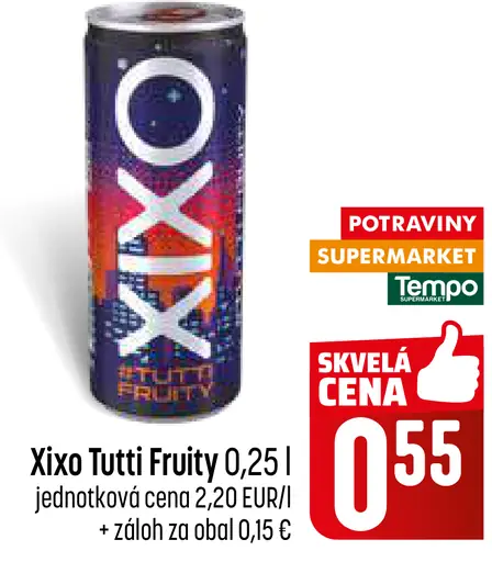 Xixo Tutti Fruity nealkoholický nápoj