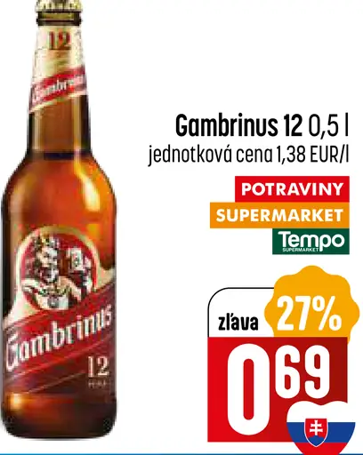 Gambrinus 12 pivo