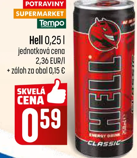 Hell energetický nápoj plechovka