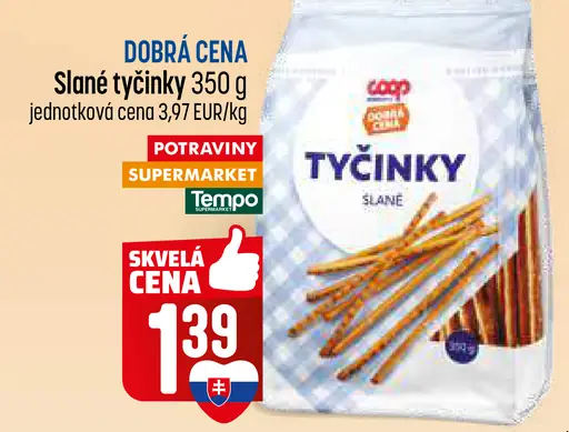 Coop Jednota slané tyčinky
