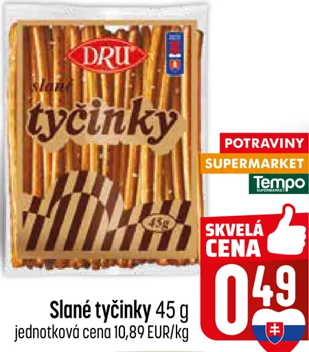 Dru slané tyčinky