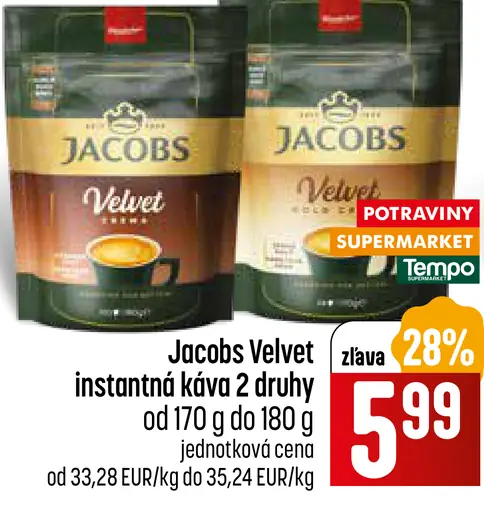 Jacobs Velvet instantná káva
