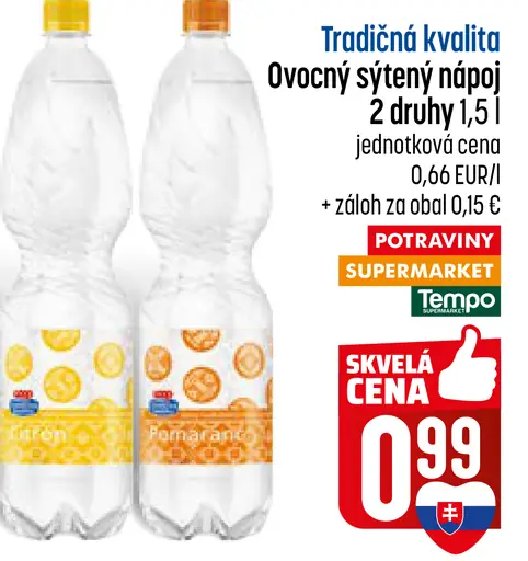 Tradičná kvalita ovocný sýtený nápoj