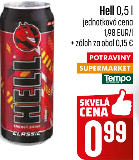 Hell energetický nápoj plechovka