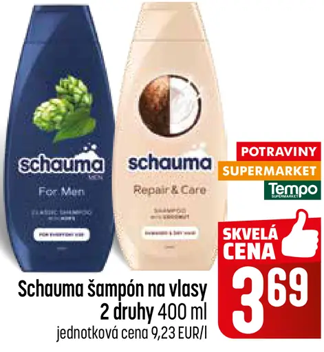 Schauma šampón na vlasy For Men Care & Clean