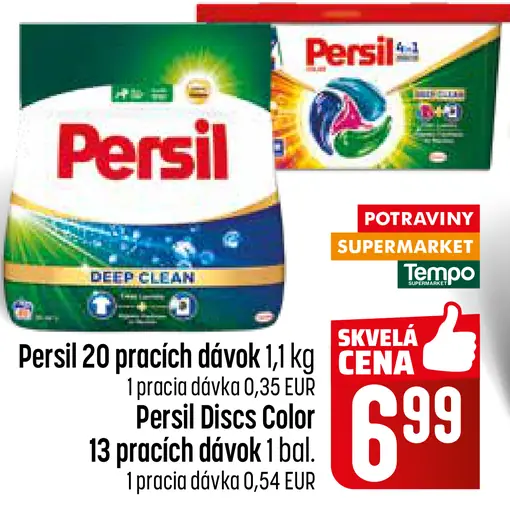 Persil prací prášok alebo Persil Discs Color kapsuly na pranie