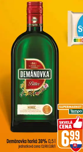 Demanovka horká 38% liehovina