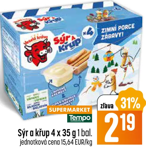 Sýr a krúp syr v tvare postavičiek