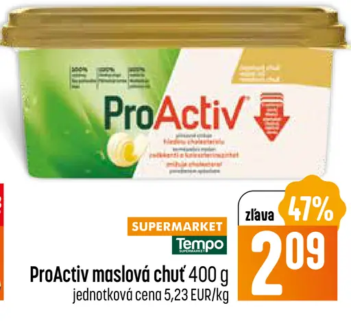 Flora ProActiv maslová chuť