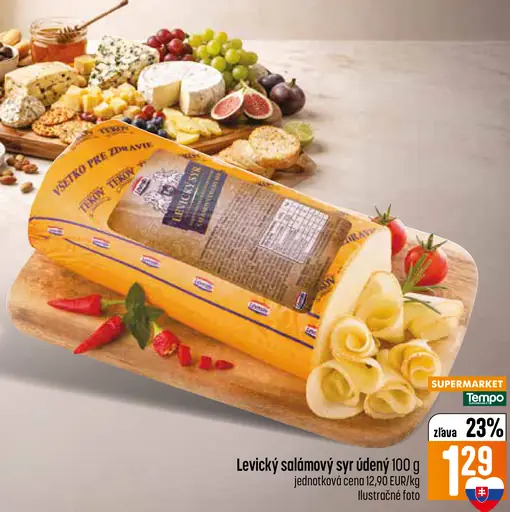 Levičský salámový syr údený