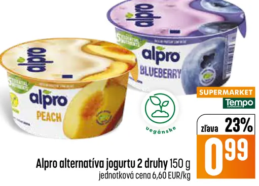 Alpro alternatívna jogurt