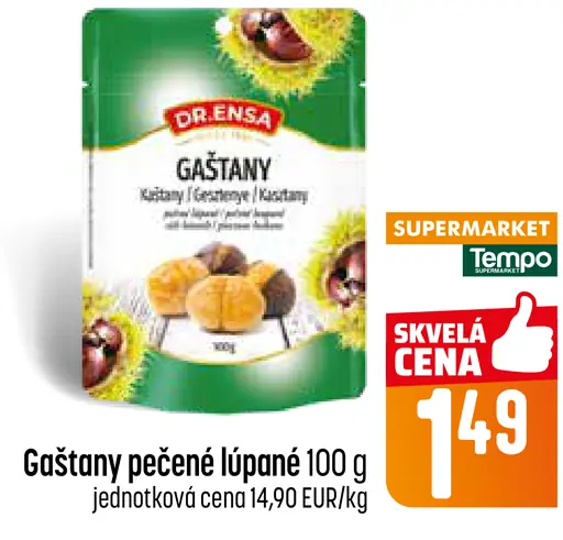 Dr. Ensa gaštany pečené lúpané
