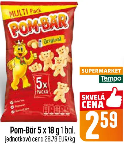 Pom-Bär Original zemiakové snacky