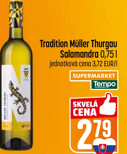 Tradition Müller Thurgau Salamandra víno