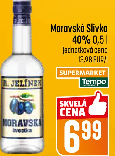 Moravská Slivka 40% liehovina