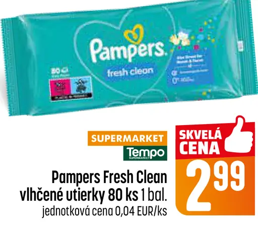Pampers Vlhčené utierky Fresh Clean