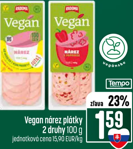 Vráno Vegan nárez plátky