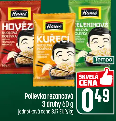 Homi polievka rezancová kuracia príchuť