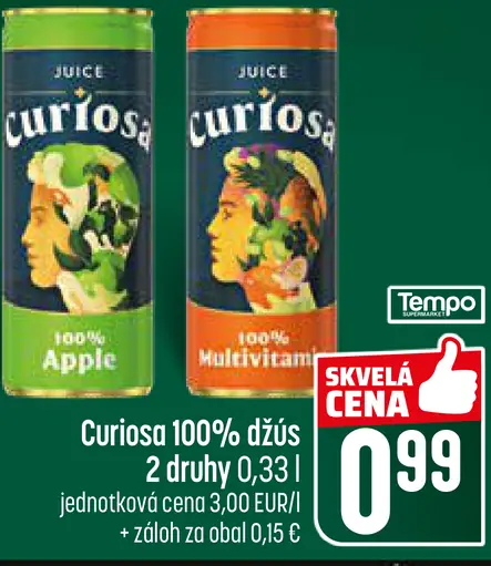 Curiosa 100% džús Apple