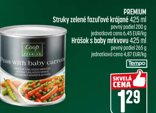 Coop Peas with baby carrots