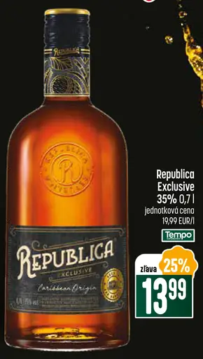 Republica Exclusive rum 35%