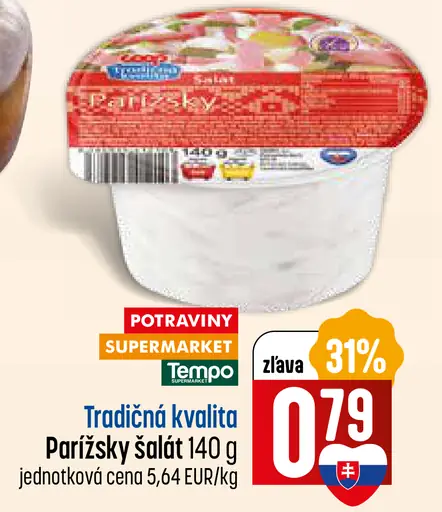 Tradičná kvalita Parížsky šalát