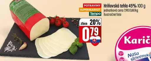 Hriňovská tehla 45% syr