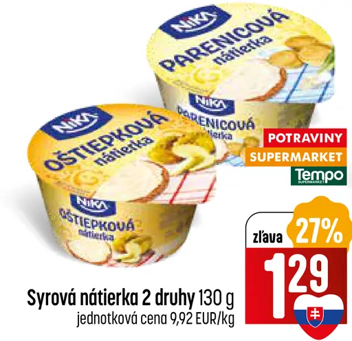 Nika syrová nátierka oštiepoková / parenčoková