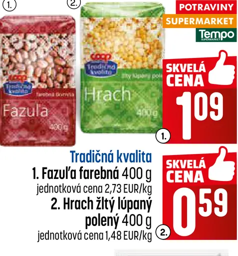 Tradičná kvalita Fazula farebná