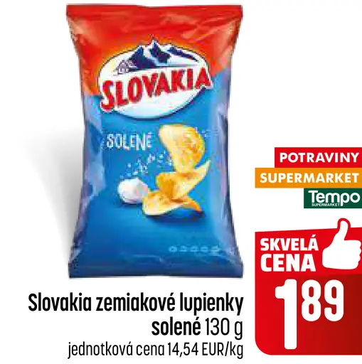 Slovakia zemiakové lupienky solené
