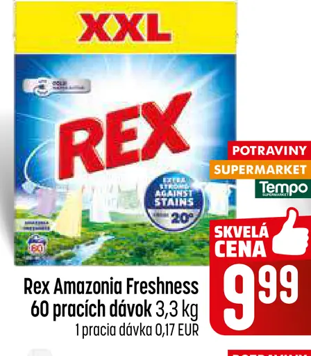 Rex Amazonia Freshness prací prášok