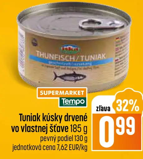 Coop Thunfisch Tuniak kúsky drvené vo vlastnej šťave