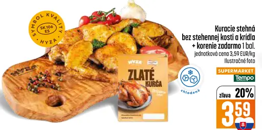 Mäspoma Kuracie stehná bez stehnovej kosti a krídla s korením