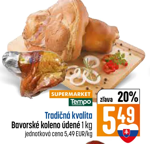 Tradičná kvalita Bavorské údené koleno