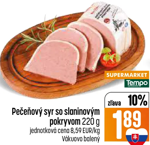 Pečeňový syr so slaninovým pokryvom