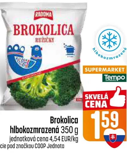 Radoma brokolica hlboko mrazená ružičky