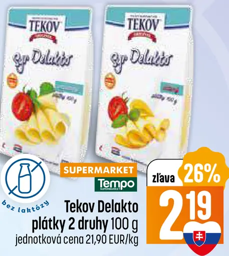Tekov Delakto plátky