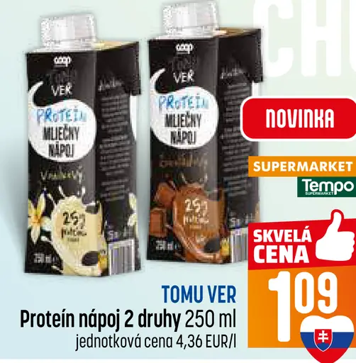 Tomi Ver proteín nápoj 2 druhy