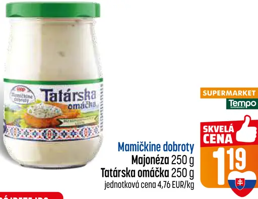 Mamíčikine dobroty Tatárska omáčka