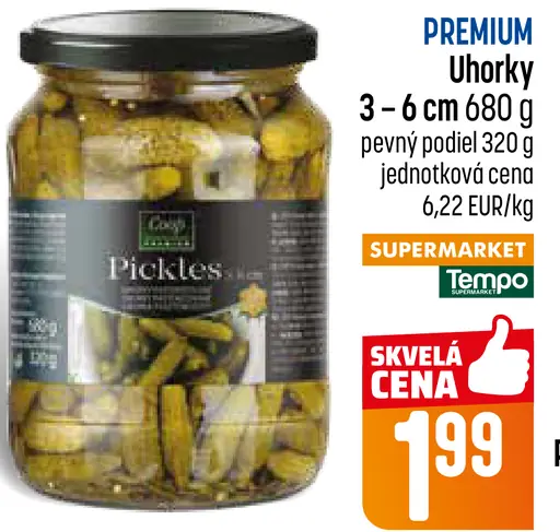 Premium uhorky v náleve