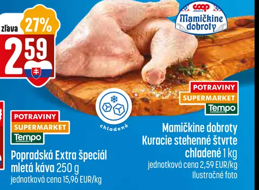 Mamičkina dobroty Kuracie stehnenné štvrte chladené