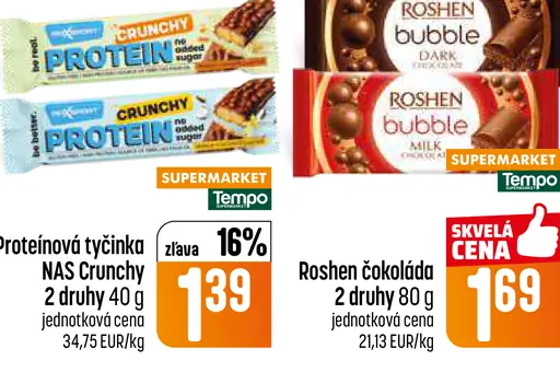 NAS proteínová tyčinka Crunchy